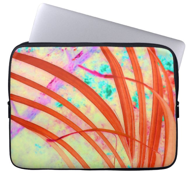Housse Pour Ordinateur Portable Traces rouge (Devant)