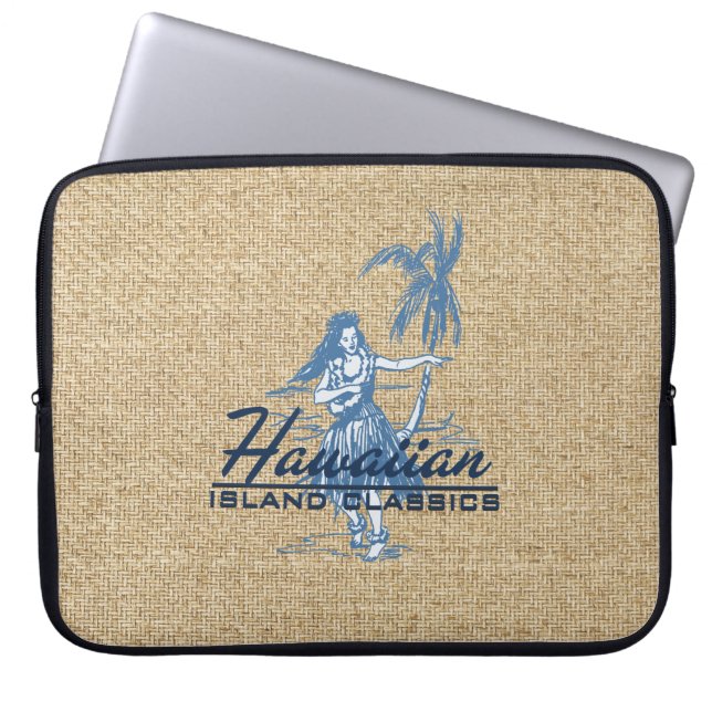 Housse Pour Ordinateur Portable Tradewinds Hawaiian Hula Girl Neoprène Wetsuit (Devant)