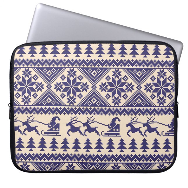 Housse Pour Ordinateur Portable Tradition nordique : Conception Motif transparente (Devant)