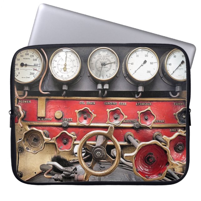 HOUSSE POUR ORDINATEUR PORTABLE TRAIN À VAPEUR (Devant)