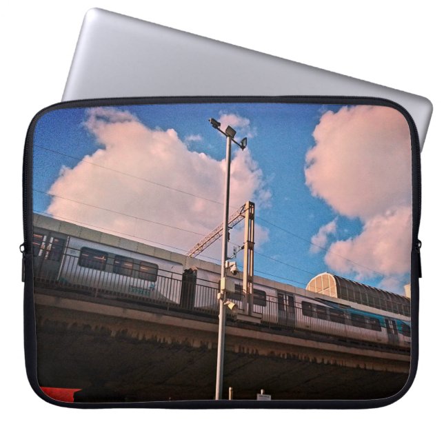 Housse Pour Ordinateur Portable Train, sur les pistes (Devant)