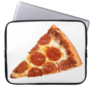 Housse Pour Ordinateur Portable Tranche de pizza pepperoni classique de SlipperyJo