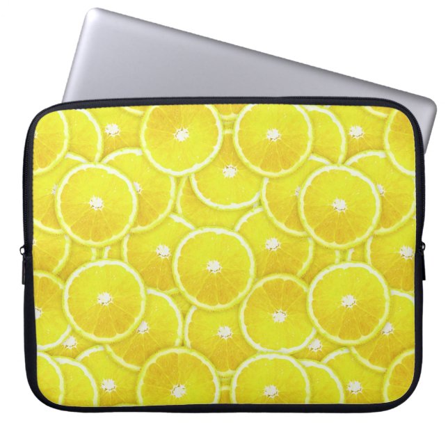 Housse Pour Ordinateur Portable Tranches de citron (Devant)