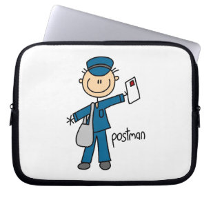 Housse Pour Ordinateur Portable Travailleur Postal Figurine Bâton