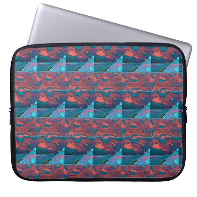 Housse Pour Ordinateur Portable Travel, un Motif Abstrait (Devant)
