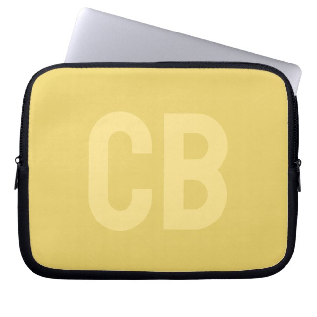 Housse Pour Ordinateur Portable Trend Color Soft Yellow Lapon Sleeve (Devant)