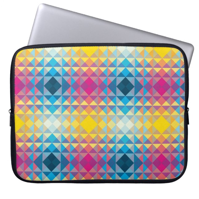 Housse pour ordinateur portable - Triangles à imag (Devant)