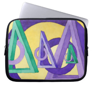 Housse Pour Ordinateur Portable Triangles Abstraits
