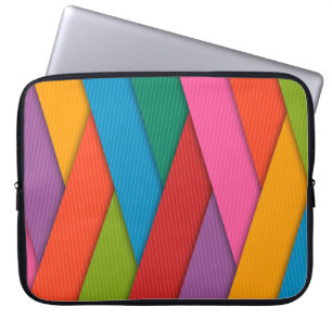 Housse Pour Ordinateur Portable Triangles colorés à manches d'ordinateur portable