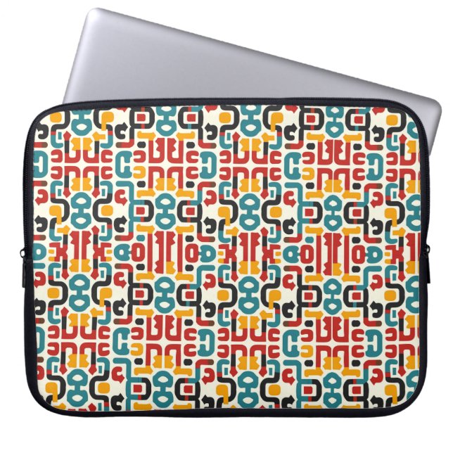 Housse Pour Ordinateur Portable Tribal Abstrait (Devant)