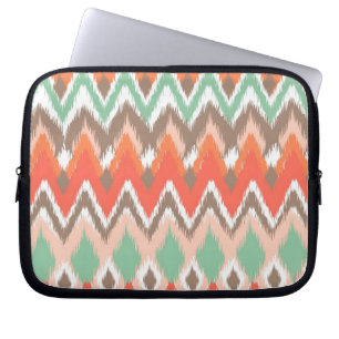 Housse Pour Ordinateur Portable Tribal aztèque chevron zig zag ikat chic motif