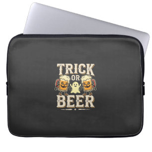 Housse Pour Ordinateur Portable Trick or Beer Halloween Beer Design_1