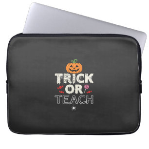 Housse Pour Ordinateur Portable Trick or Teach Halloween Teacher Design (2)_1