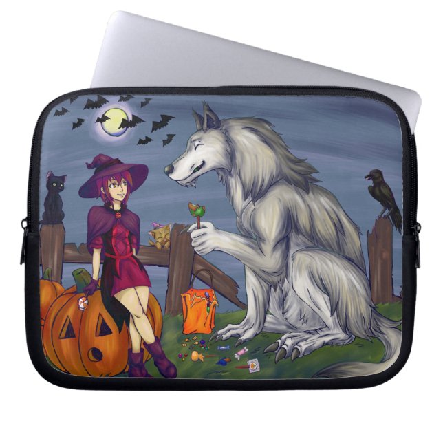 Housse Pour Ordinateur Portable Trick ou Treat Buddies (Devant)