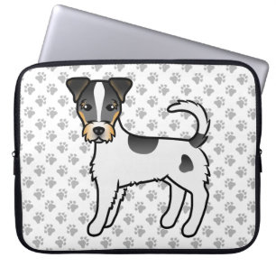 Housse Pour Ordinateur Portable Tricolor Rough Coat Parson Russell Terrier Chien
