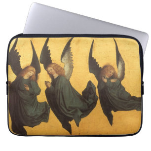 Housse Pour Ordinateur Portable Trio d'anges de la Renaissance par Maître du Livre