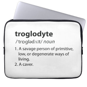 Housse Pour Ordinateur Portable Troglodyte - Drôle de définition spéléologie spélé
