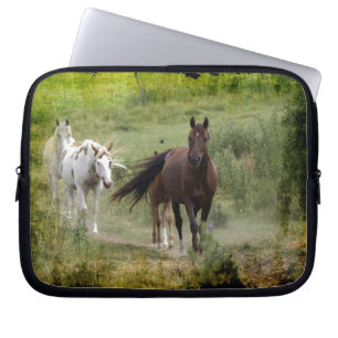 Housse Pour Ordinateur Portable Trois Chevaux de marche et un cadeau pour amoureux