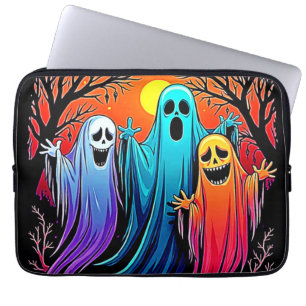 Housse Pour Ordinateur Portable Trois modèles Éffrayants d'Halloween