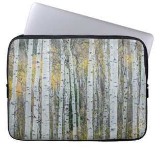 Housse Pour Ordinateur Portable Troncs d'arbres trembles Aspen, Colorado