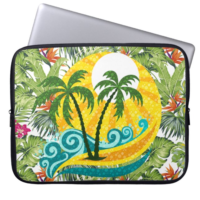 Housse Pour Ordinateur Portable Tropical (Devant)