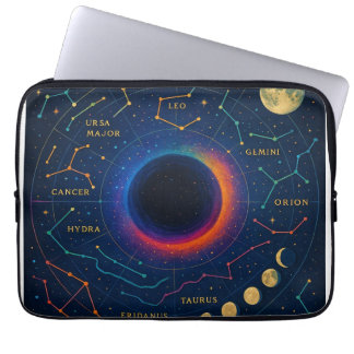 Housse Pour Ordinateur Portable Trou Noir Cosmique & Constellations Art - Céleste