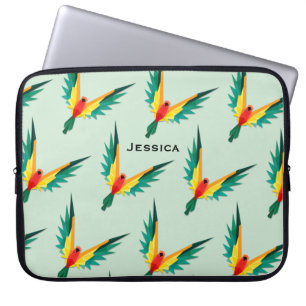 Housse Pour Ordinateur Portable Trrendy Tropical Bird Motif Blue Personnalisé