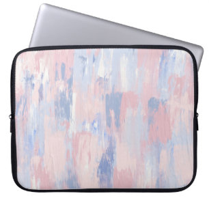 Housse Pour Ordinateur Portable Trucs de peinture bleu et blanc Abstraits