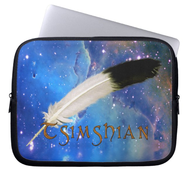Housse Pour Ordinateur Portable TSIMSHIAN Nation & Feather Space Portable (Devant)
