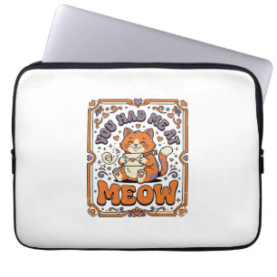 Housse Pour Ordinateur Portable Tu M'as Eu À Miaou Chat Saint-Valentin Amour Vinta