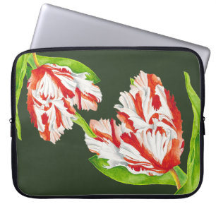 Housse Pour Ordinateur Portable Tulip Estella Rijnveld sur un manteau portable