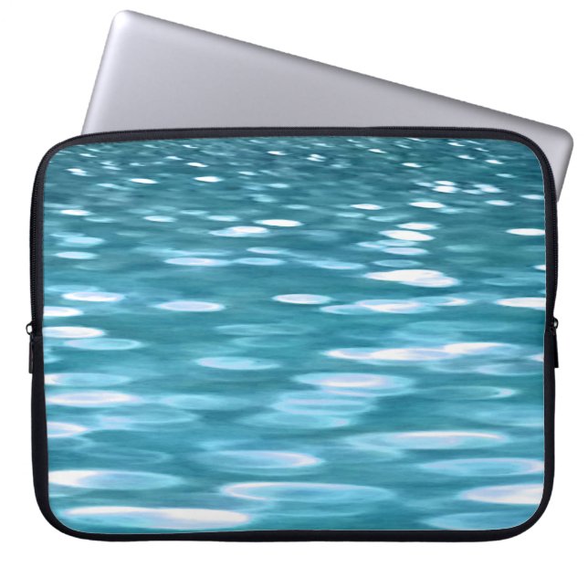 Housse Pour Ordinateur Portable Turquoise shimmer (Devant)