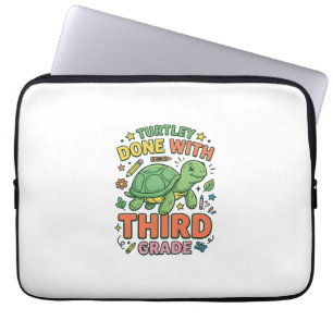 Housse Pour Ordinateur Portable Turtley Fait Avec T-Shirt École De Tortue De Trois