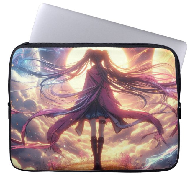 Housse Pour Ordinateur Portable Twilight galactique : Whispers of the Cosmos (Devant)
