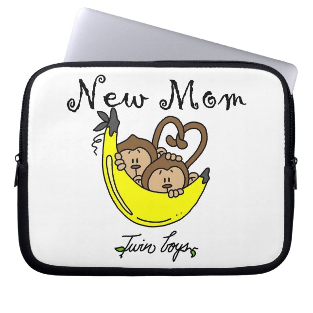 Housse Pour Ordinateur Portable Twin Boys New Mom Cadeaux (Devant)