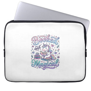 Housse Pour Ordinateur Portable Typographie de cadeau magique et de licorne réserv