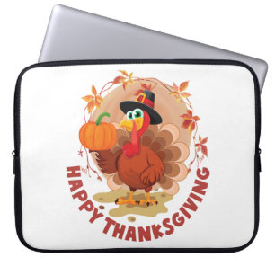 Housse Pour Ordinateur Portable Typographie de Thanksgiving joyeux