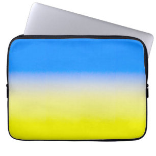 Housse Pour Ordinateur Portable Ukraine bleue et jaune Inspiration de la paix anti