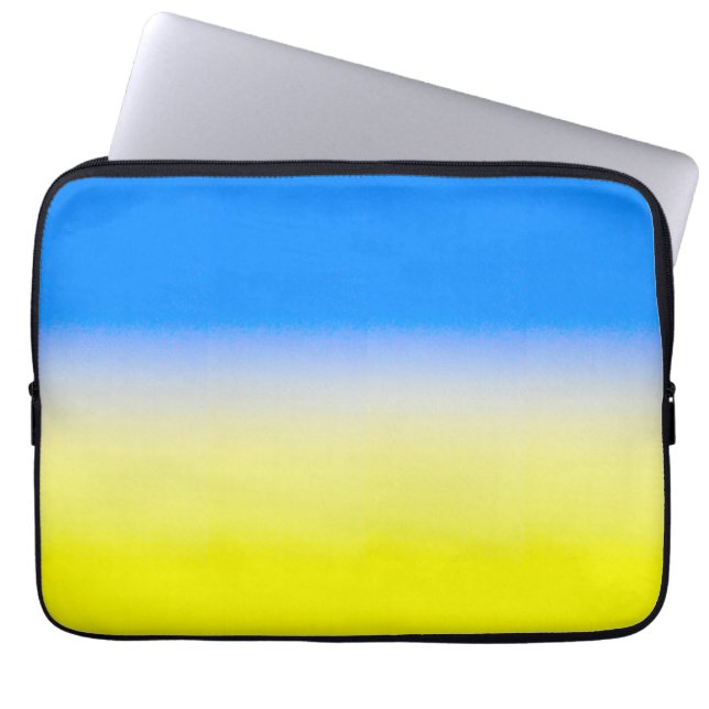 Housse Pour Ordinateur Portable Ukraine bleue et jaune Inspiration de la paix anti (Devant)