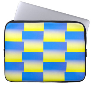 Housse Pour Ordinateur Portable Ukraine bleue et jaune Inspiration de la paix anti