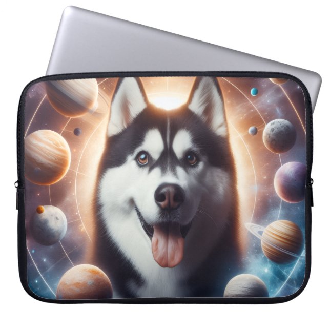 Housse Pour Ordinateur Portable Um PET no espaço (Devant)