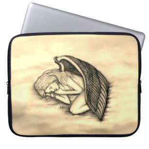 Housse Pour Ordinateur Portable Un ange endormi sur les nuages du ciel