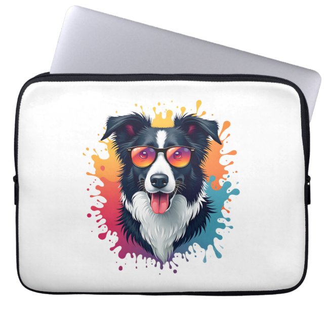 Housse Pour Ordinateur Portable Un chien mignon Bordure Collie [RB#10009] (Devant)
