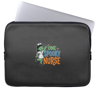 Housse Pour Ordinateur Portable Un design d'Halloween d'infirmière effrayante