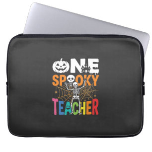 Housse Pour Ordinateur Portable Un design Halloween d'un professeur effrayant_1