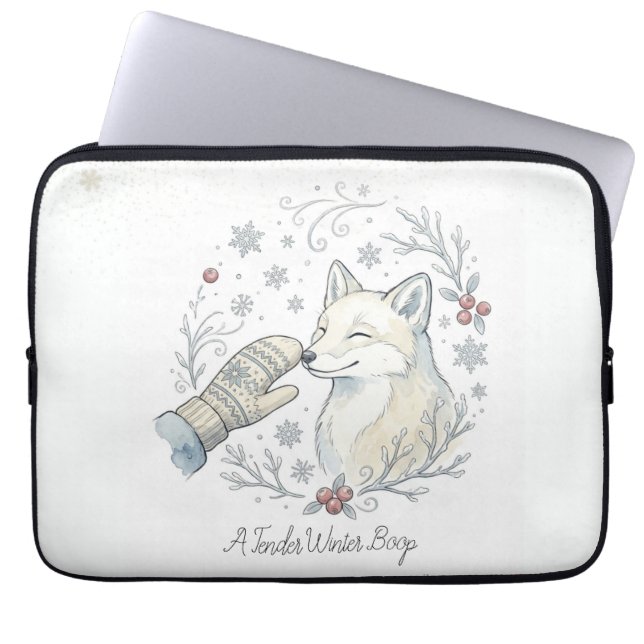 Housse Pour Ordinateur Portable Un doux boop hivernal (Devant)