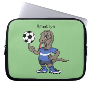 Housse Pour Ordinateur Portable Un dragon de Komodo amusant qui joue au dessin ani