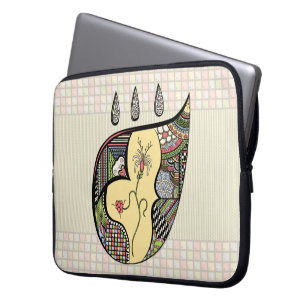 Housse Pour Ordinateur Portable Une Fleur À L'Intérieur Du Manchon