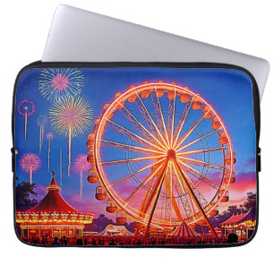 Housse Pour Ordinateur Portable Une nuit de lumières festives