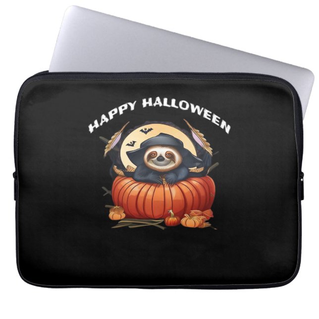 Housse Pour Ordinateur Portable Une paresse amusante célébrant Halloween Essential (Devant)